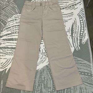 Apriori Stylish Tan Wide-Leg Pants